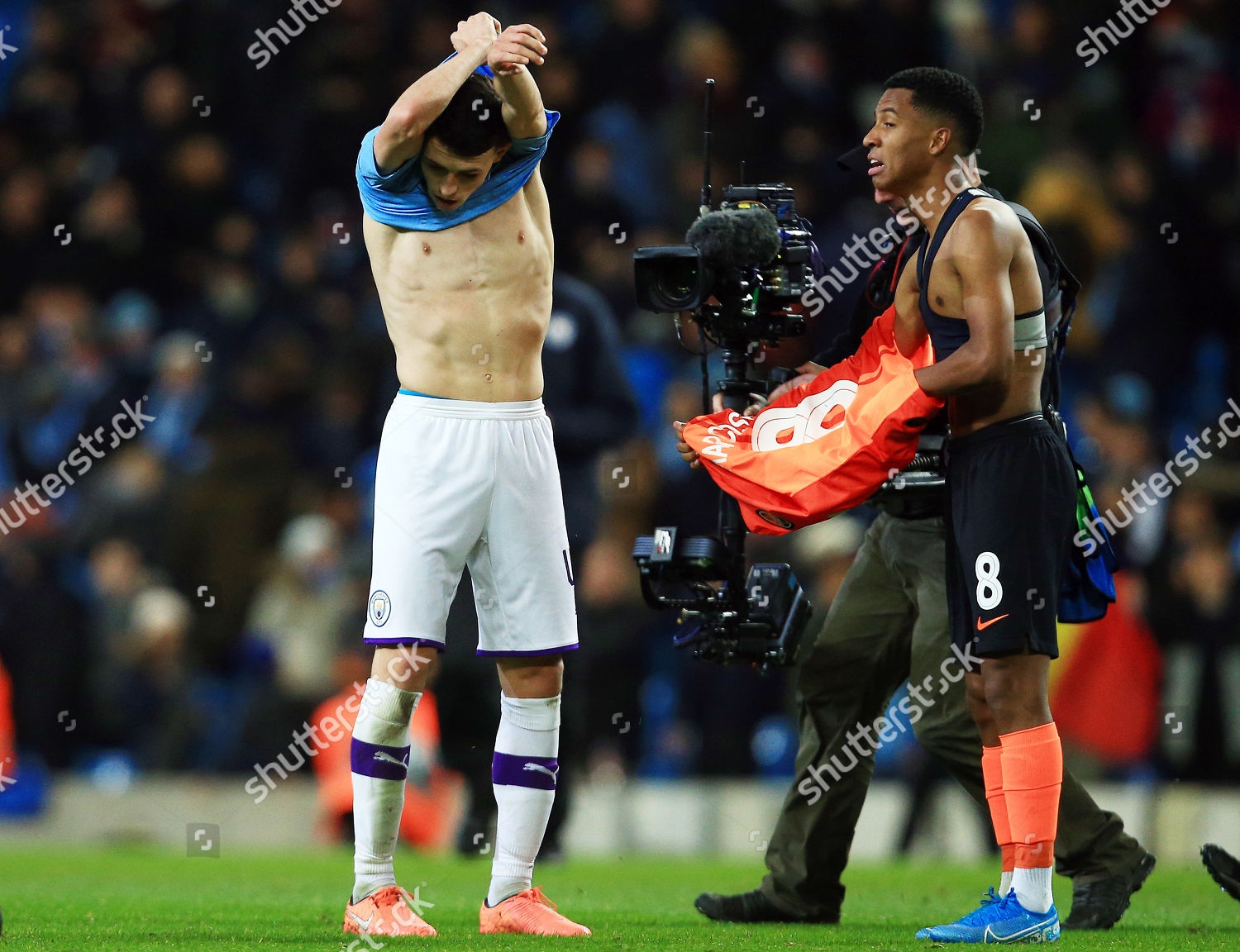 Phil Foden Manchester City Marcos Antonio Shakhtar Foto editorial en stock;...