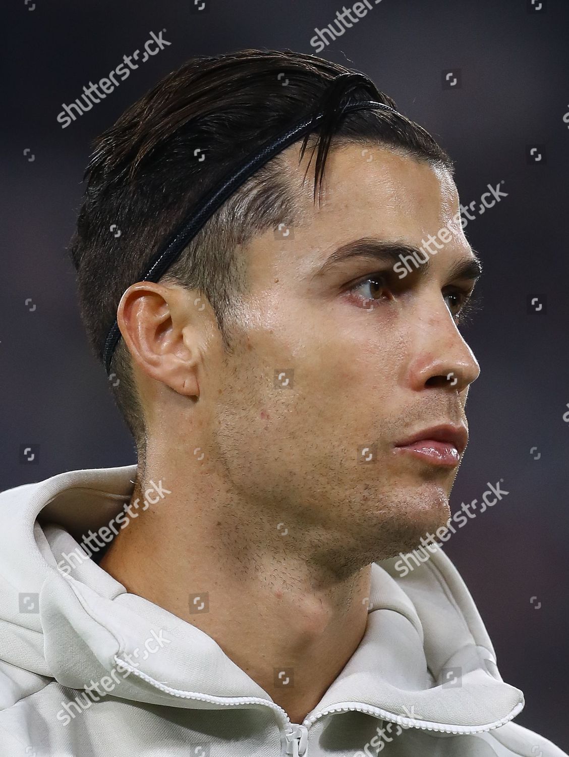 Cristiano Ronaldo Juventus Wearing Hairband Editorial Stock