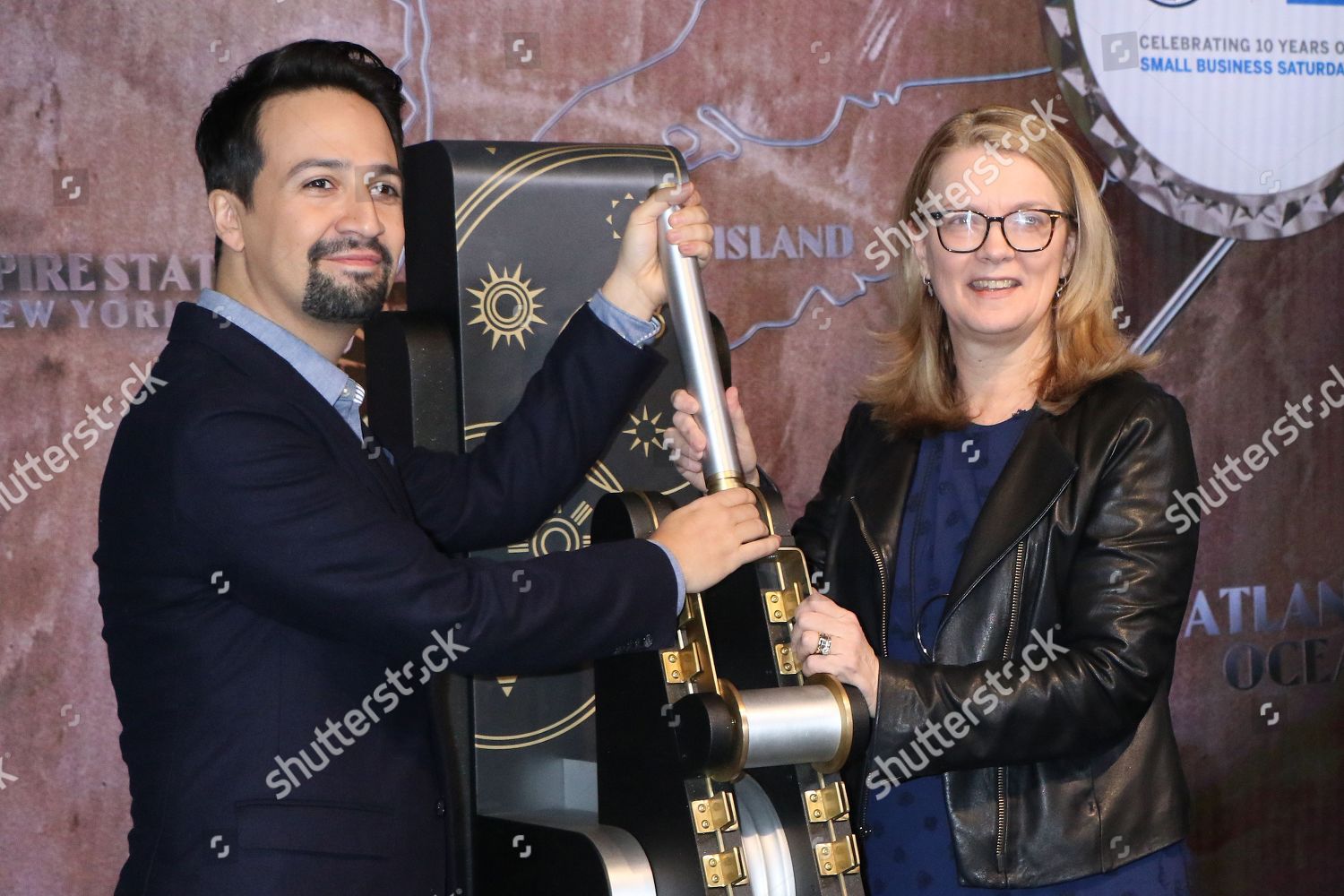 Linmanuel Miranda Elizabeth Rutledge Editorial Stock Photo Stock