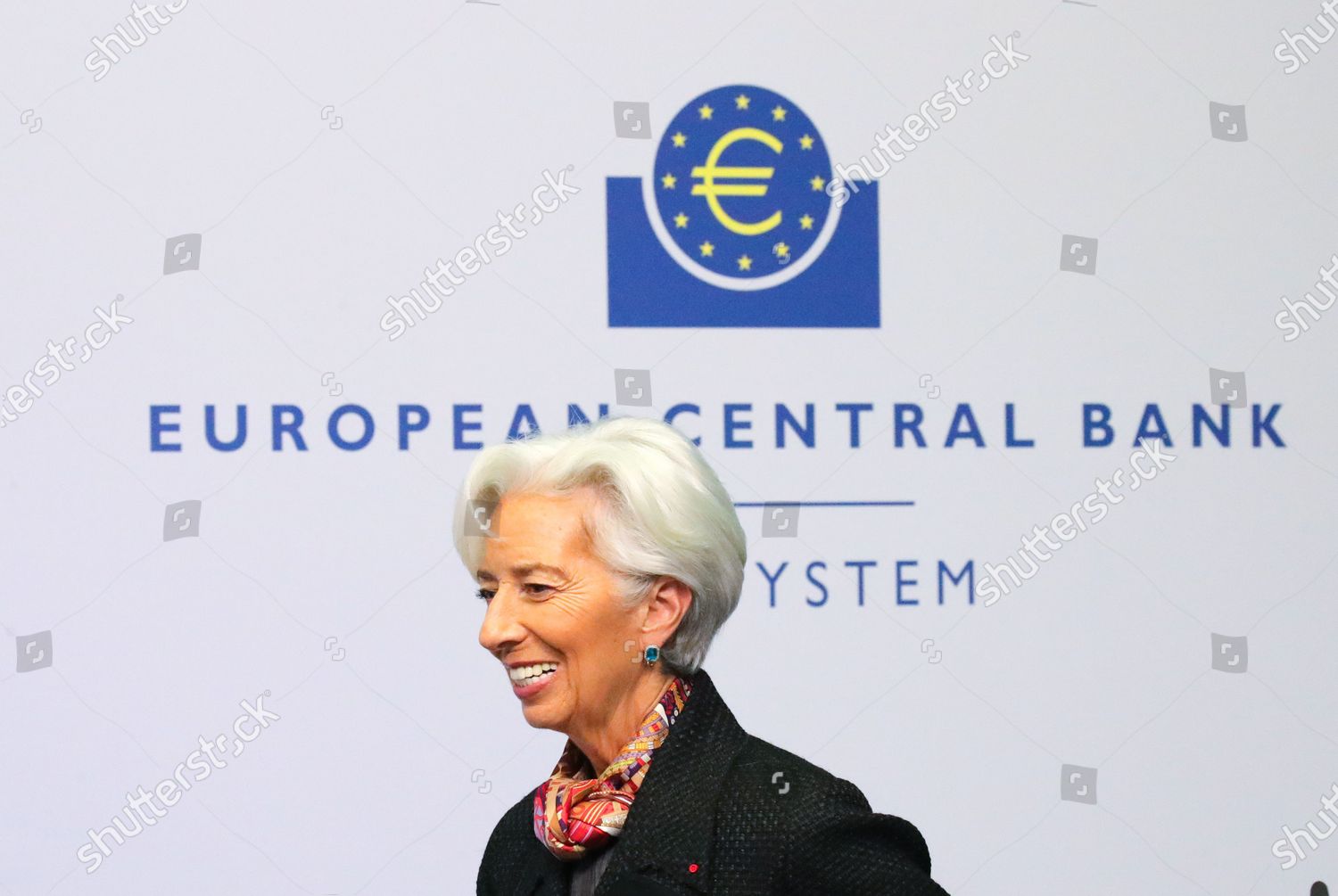 European Central Bank Ecb President Christine Lagarde Foto Editorial En Stock Imagen En Stock Shutterstock