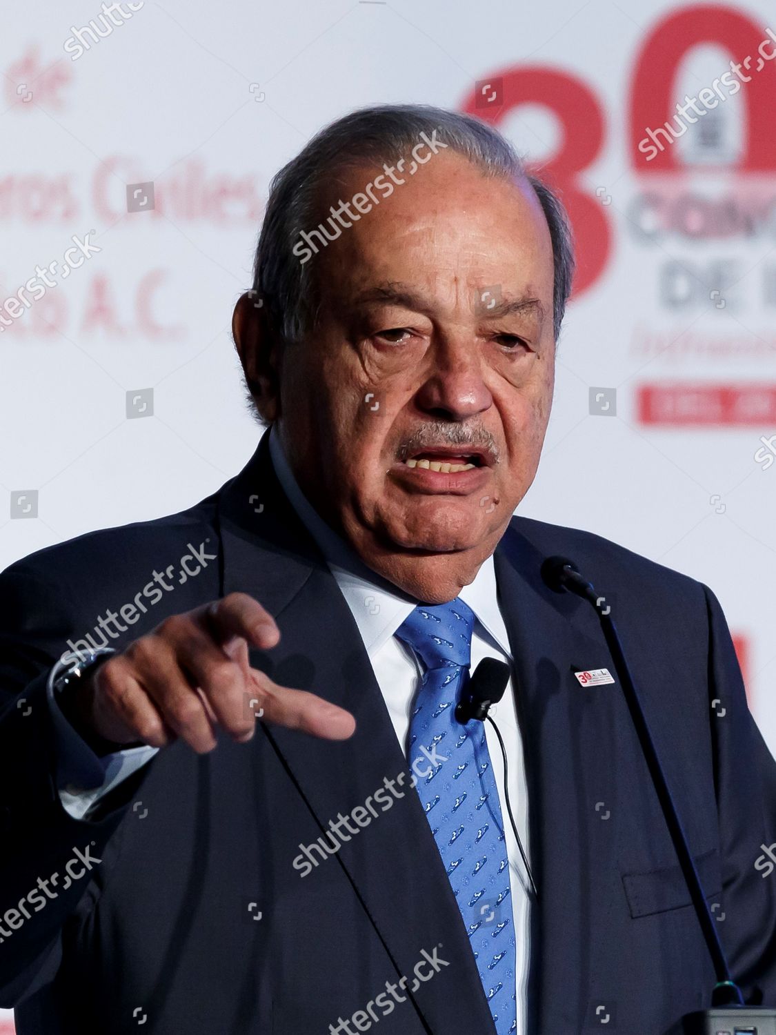 Mexican Business Magnate Carlos Slim Speaks Editorial Stock Photo ...