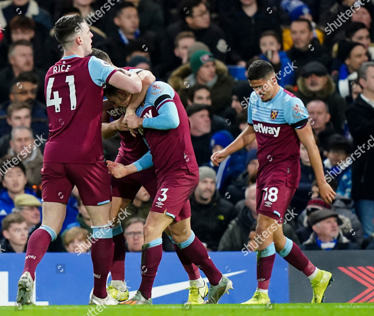 Declan Rice West Ham Celebrates Goalscorer Editorial Stock Photo ...