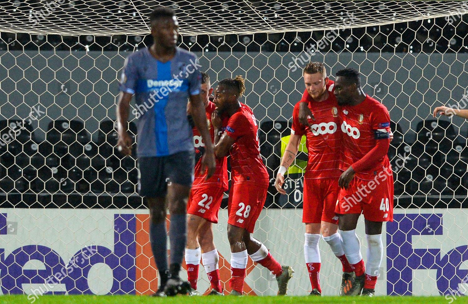 Standard Liege Players Celebrate Their 10 Editorial Stock Photo Stock