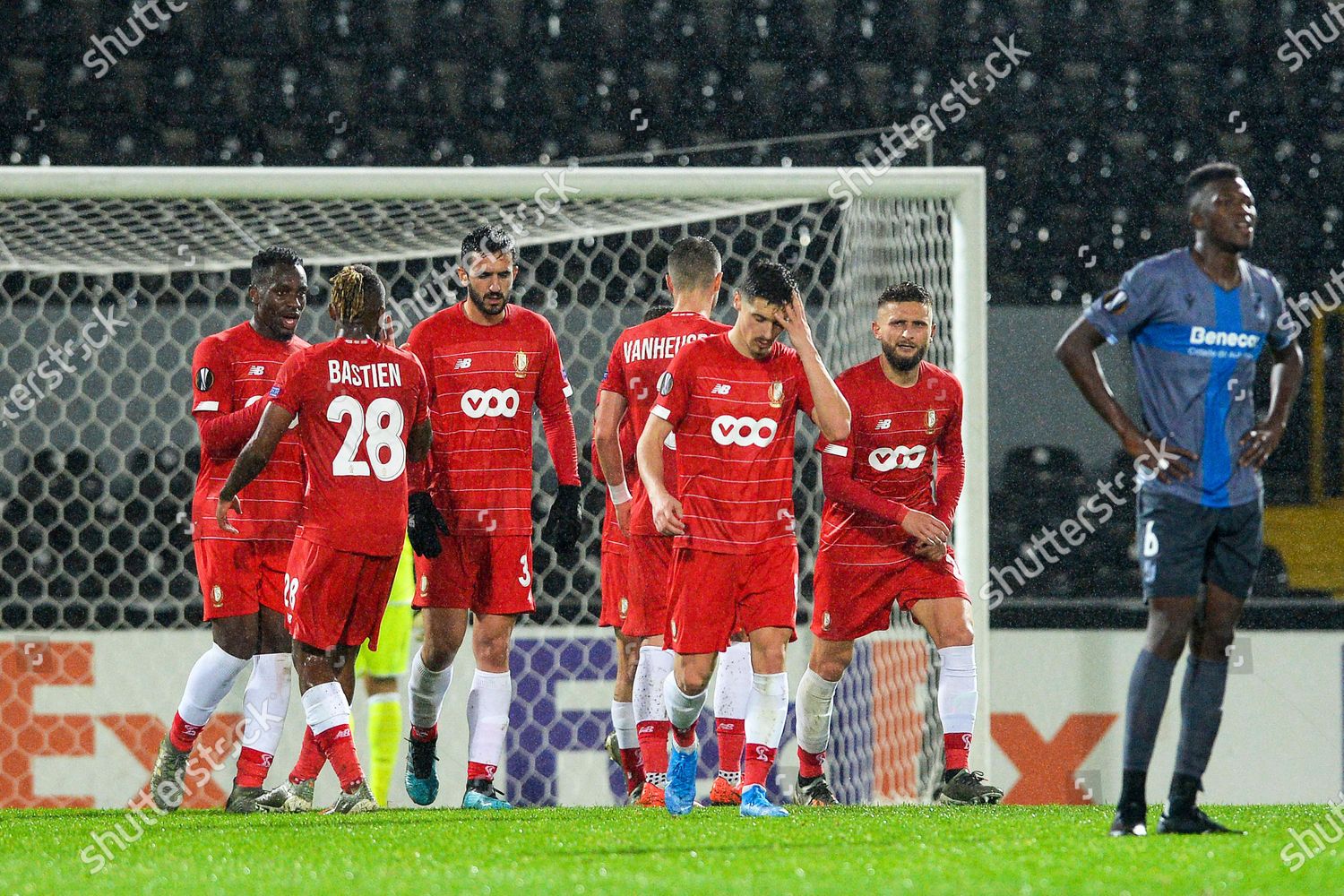 Standard Liege Players Celebrate Their 10 Editorial Stock Photo Stock