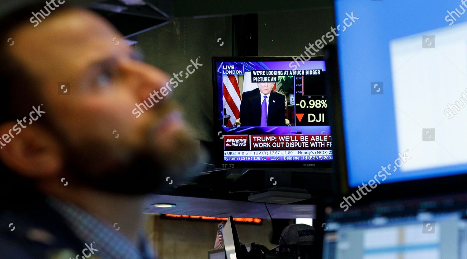 Traders Work On Floor New York Stock Editorial Stock Photo Stock