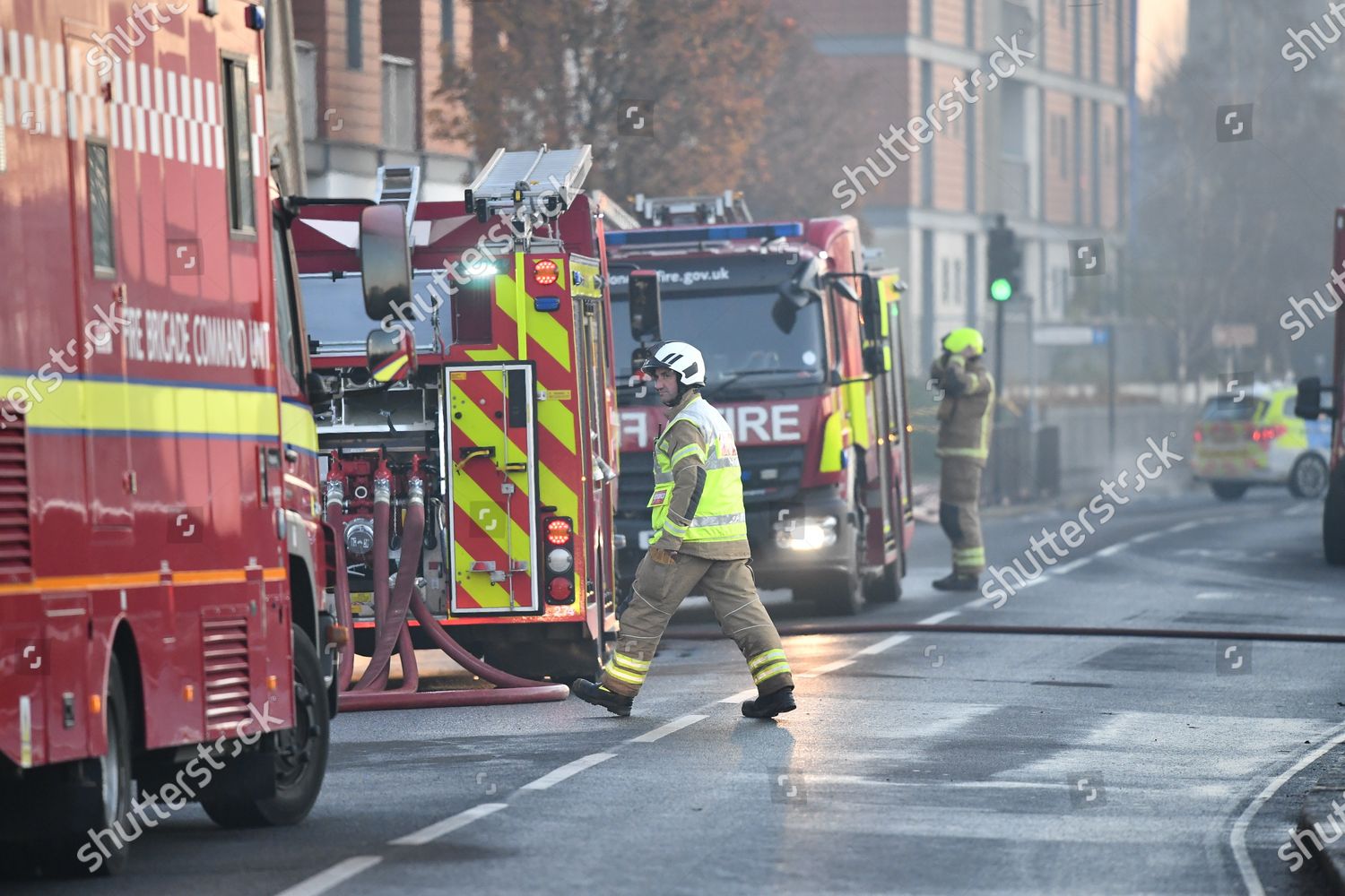 Scene Huge Fire Travelodge Hotel Kew Editorial Stock Photo - Stock ...