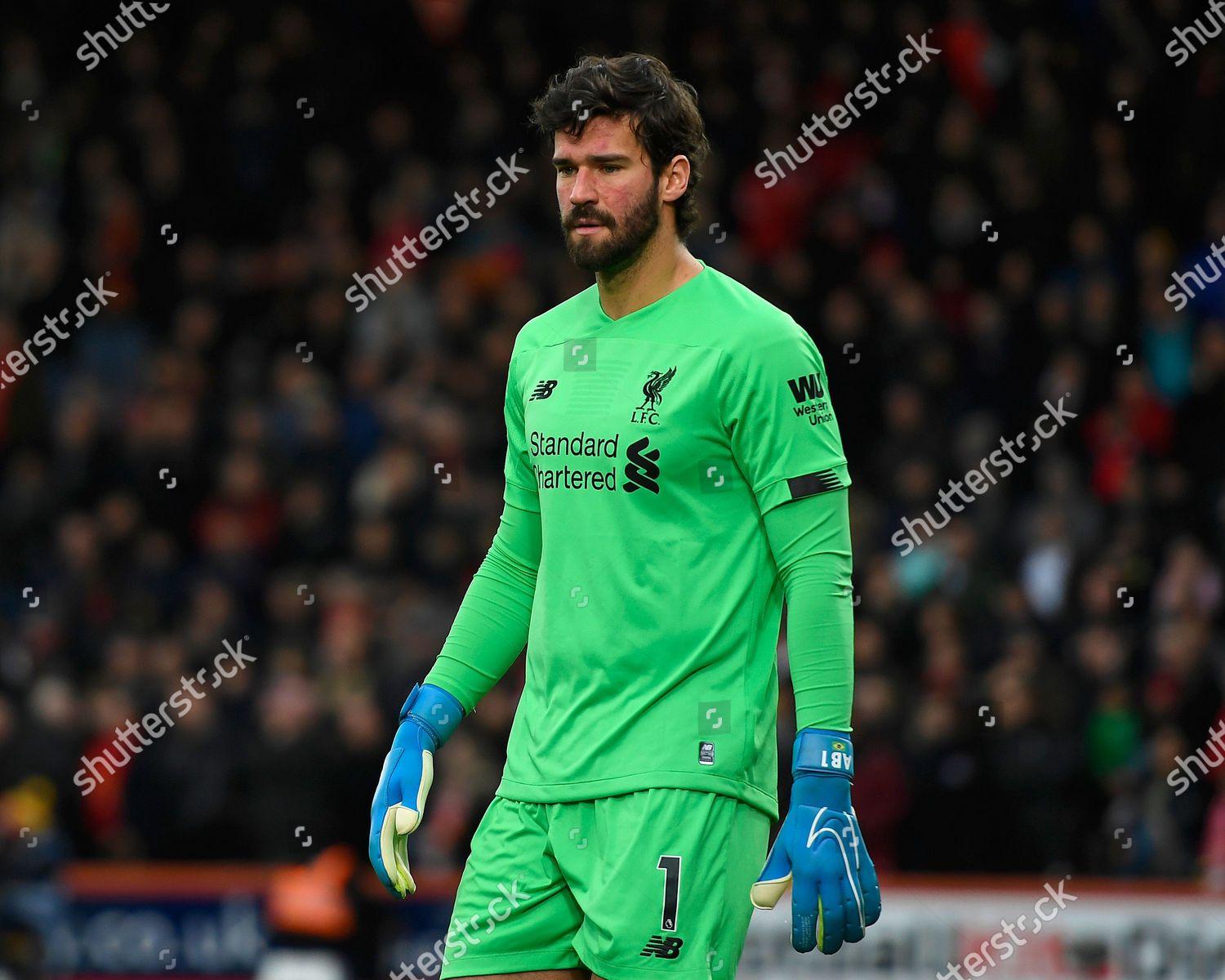 Download Alisson Becker Number 1 Liverpool Jersey Wallpaper