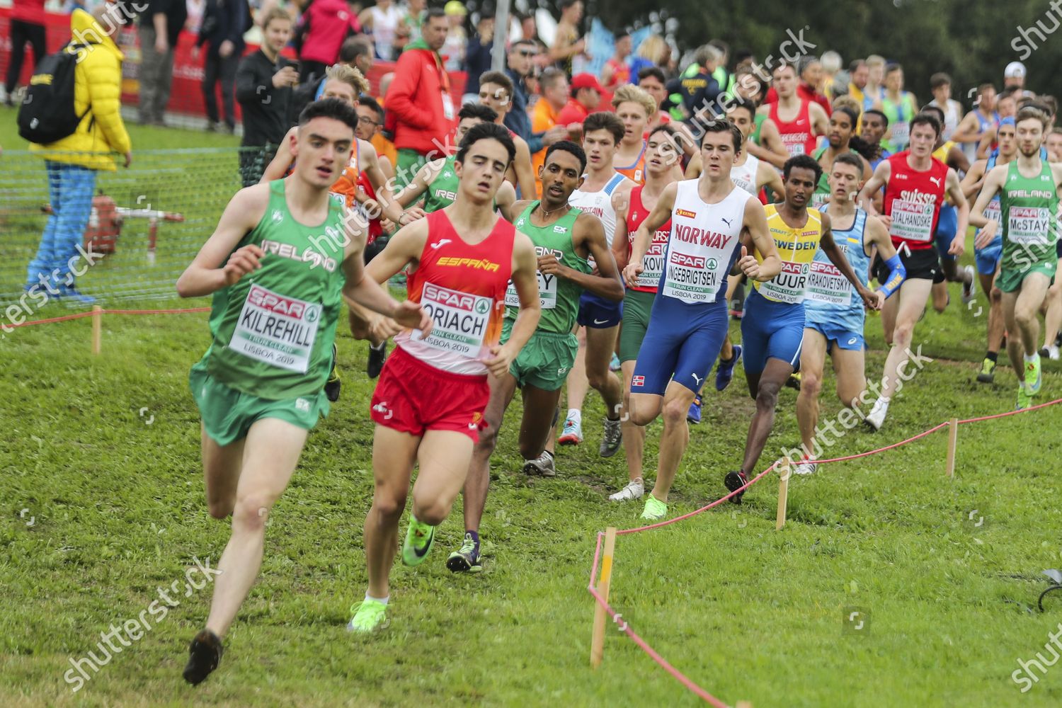 Cross Country U20 Athletes Compete Mens Editorial Stock Photo Stock