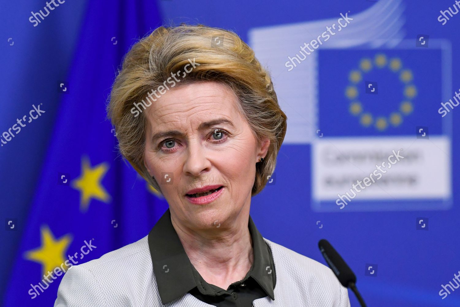 Ursula Von Der Leyen Delivers Press Editorial Stock Photo - Stock Image ...