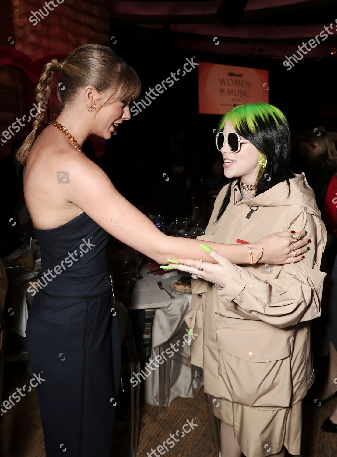 Taylor Swift Billie Eilish Attend Billboard Editorial Stock Photo   Shutterstock 10504450br 