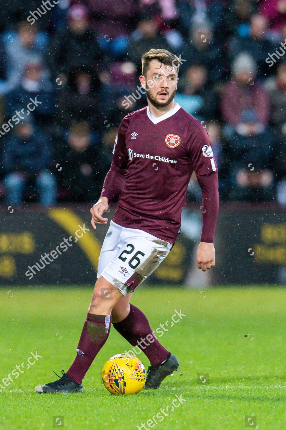 Craig Halkett 26 Heart Midlothian Fc Editorial Stock Photo Stock