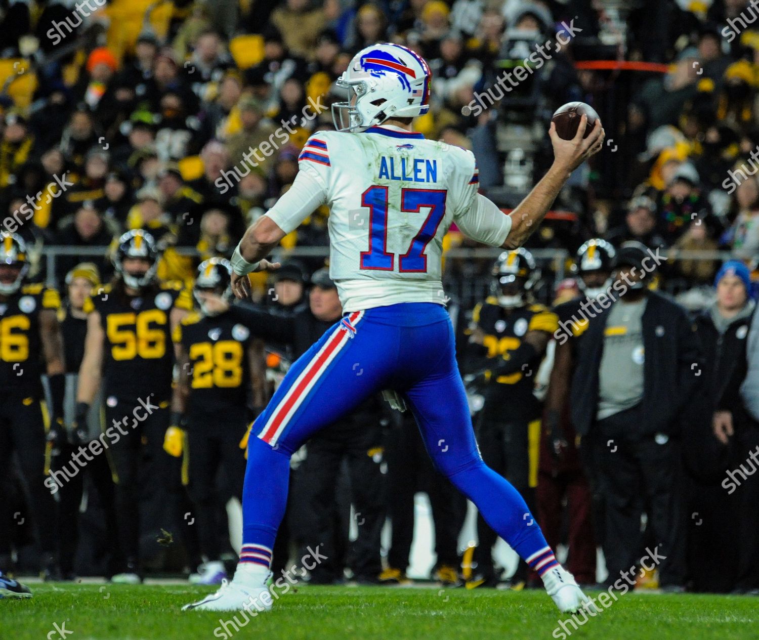 Pittsburgh, PA, USA. 15th Dec, 2019. Josh Allen #17 during the