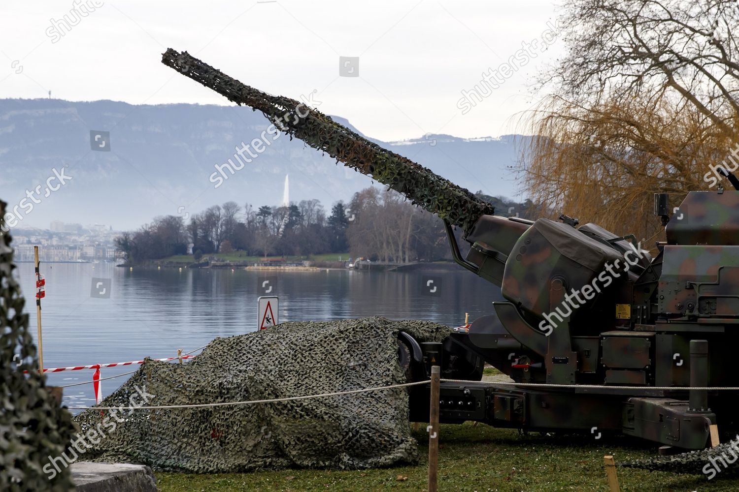 Cannon Antiaircraft 6312 Swiss Army Displayed Editorial Stock Photo ...