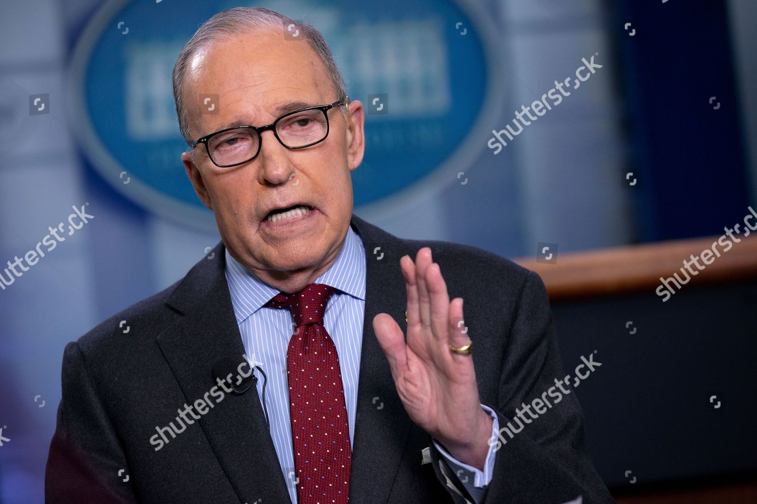 director-national-economic-council-larry-kudlow-editorial-stock-photo