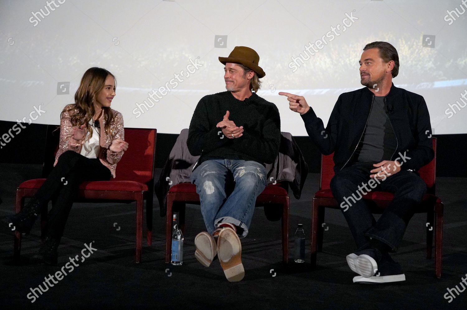 Julia Butters Brad Pitt Leonardo Dicaprio Editorial Stock Photo Stock