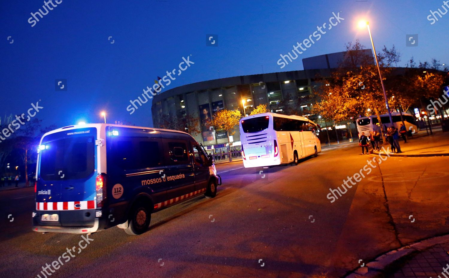 BUSES CARRYING FC BARCELONA REAL MADRID'S Editorial Stock Photo - Stock ...