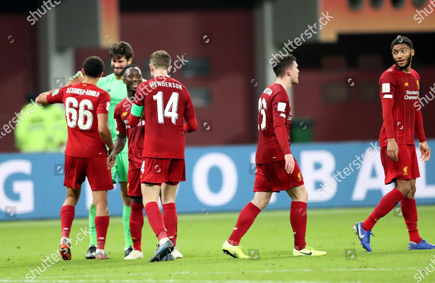 Player Liverpool Fc Celebrate After Winning Editorial Stock Photo ...