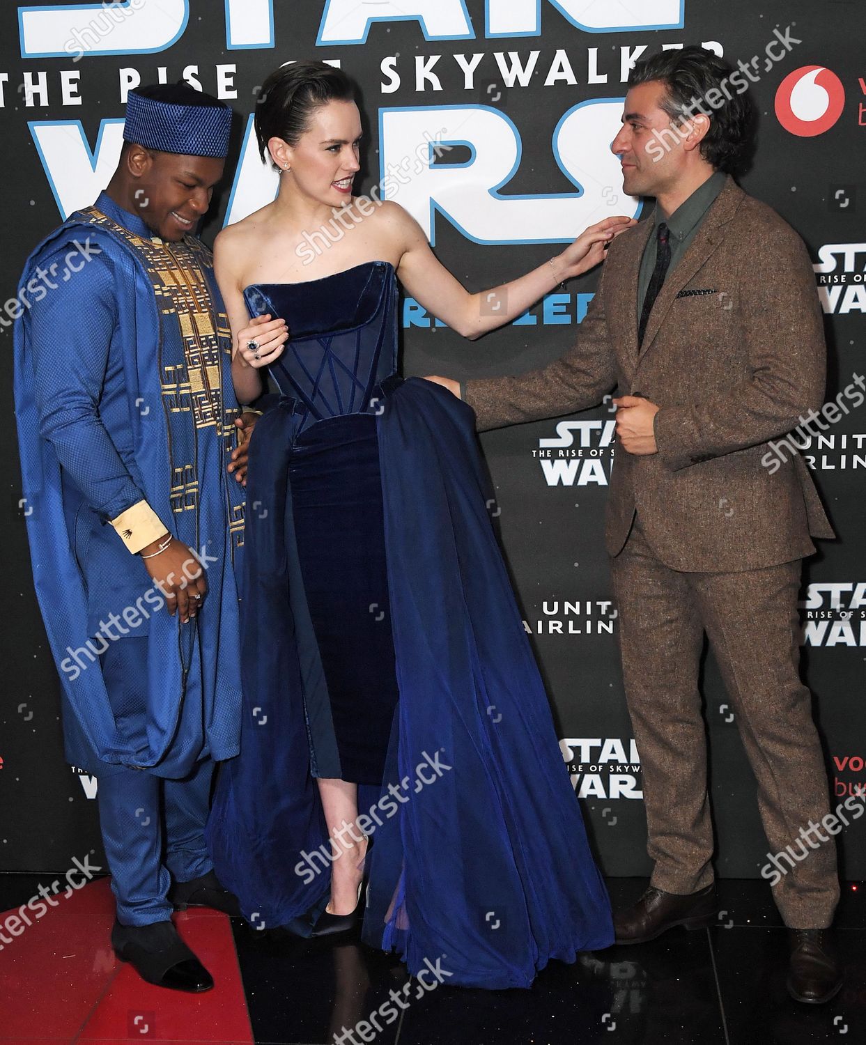 John Boyega Daisy Ridley Oscar Isaac Editorial Stock Photo Stock Image Shutterstock