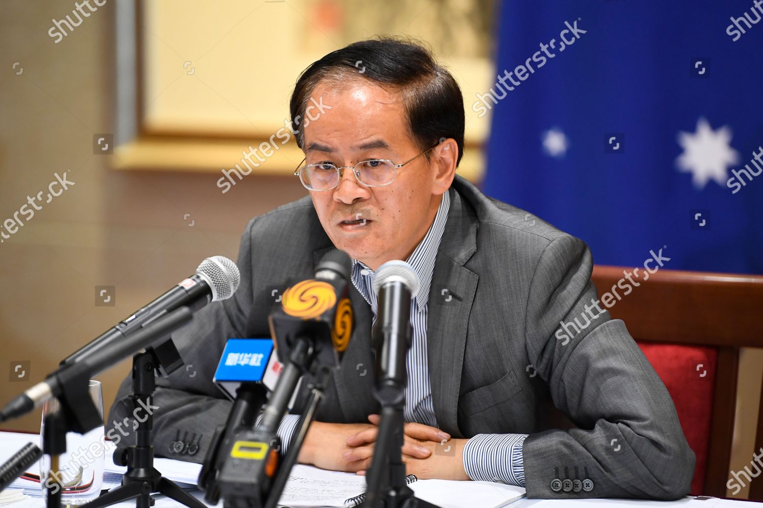 Chinese Ambassador Australia Cheng Jingye Speaks Editorial Stock Photo