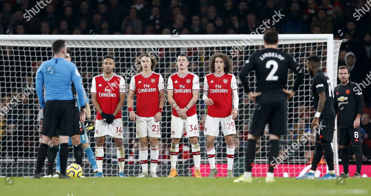 Arsenal Players Form Wall Defend Free Editorial Stock Photo Stock Image Shutterstock