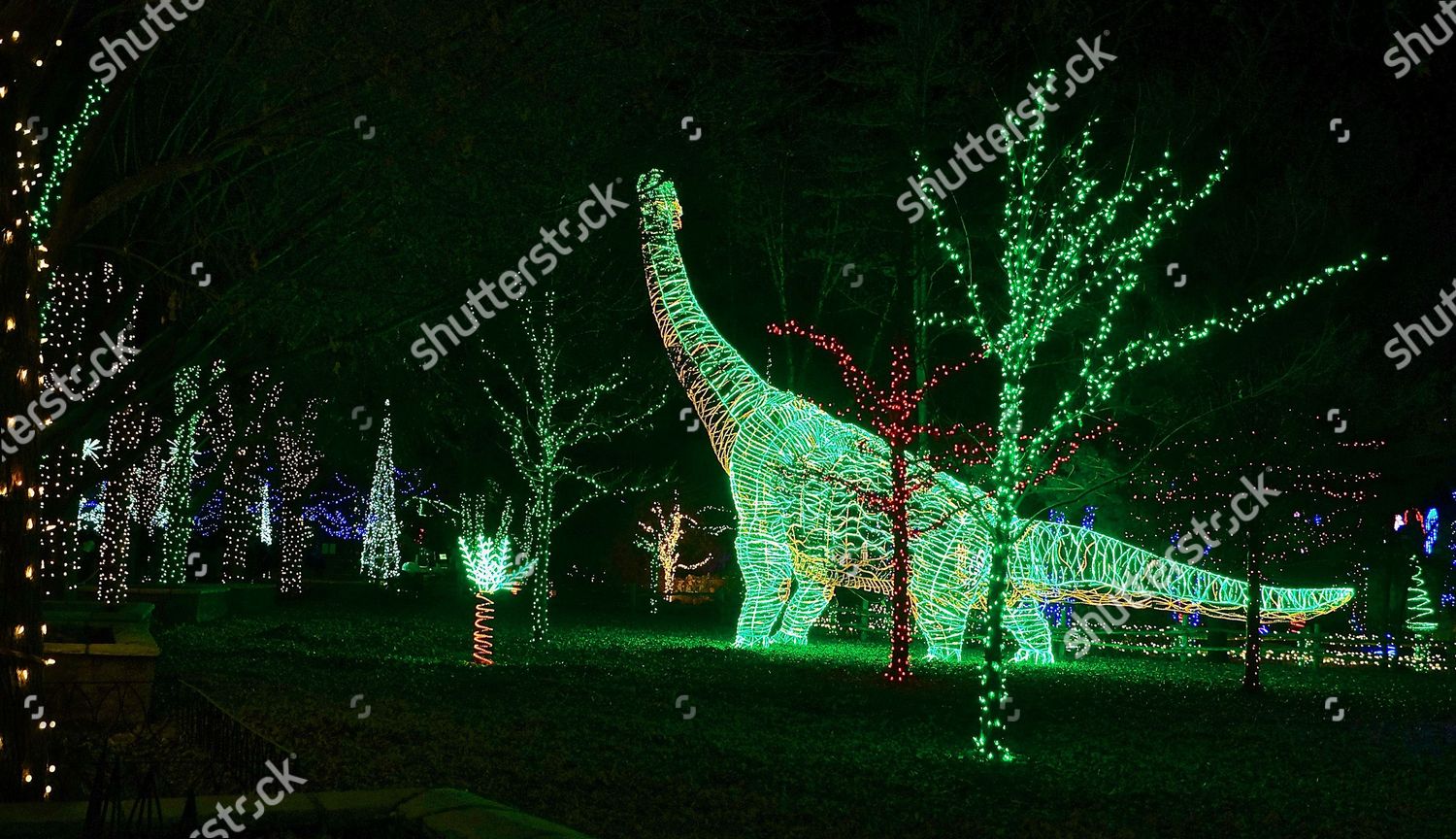 Illuminated Installations During River Lights Abq Editorial Stock Photo