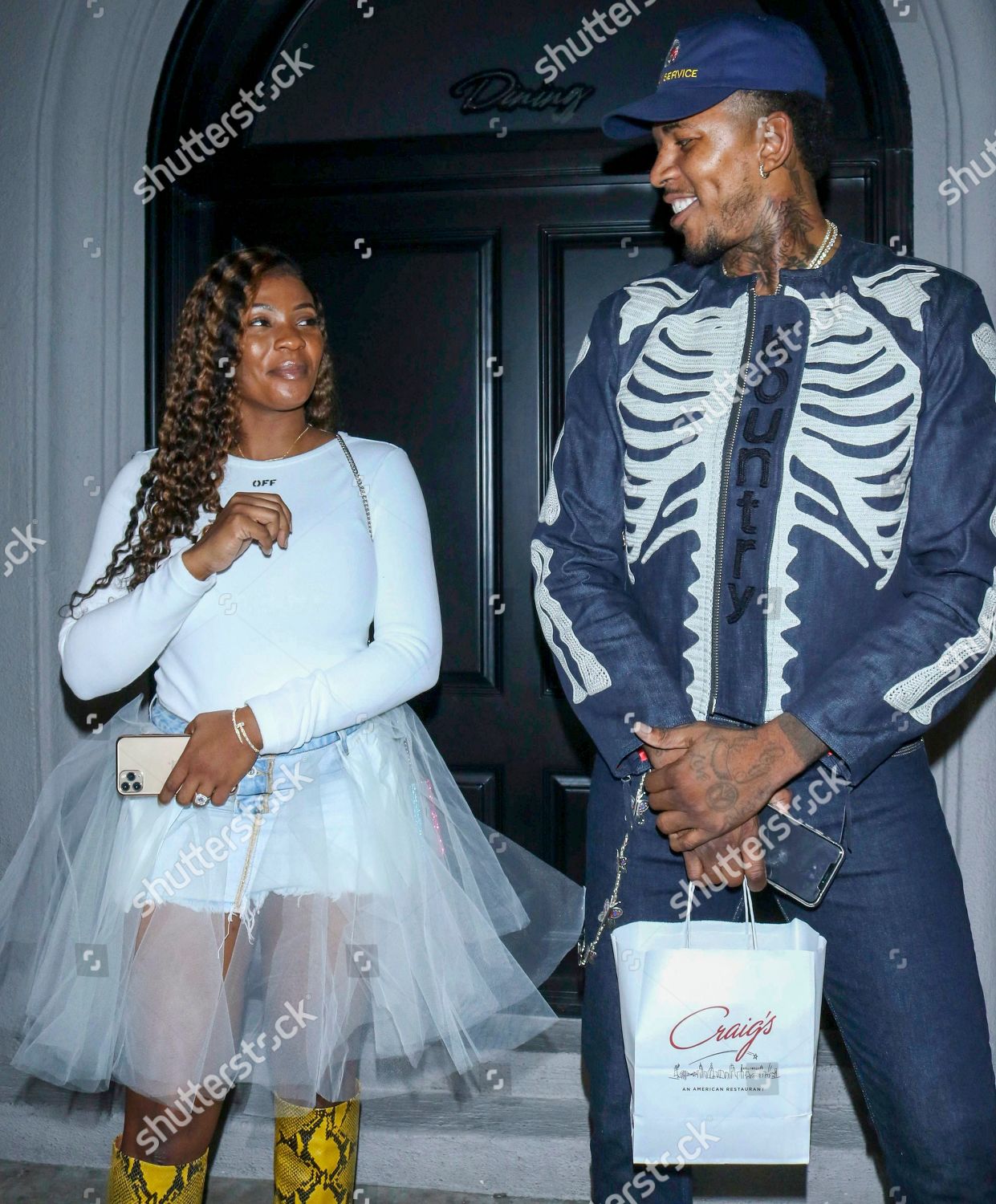 Keonna Green Nick Young Craigs Restaurant Editorial Stock Photo Stock