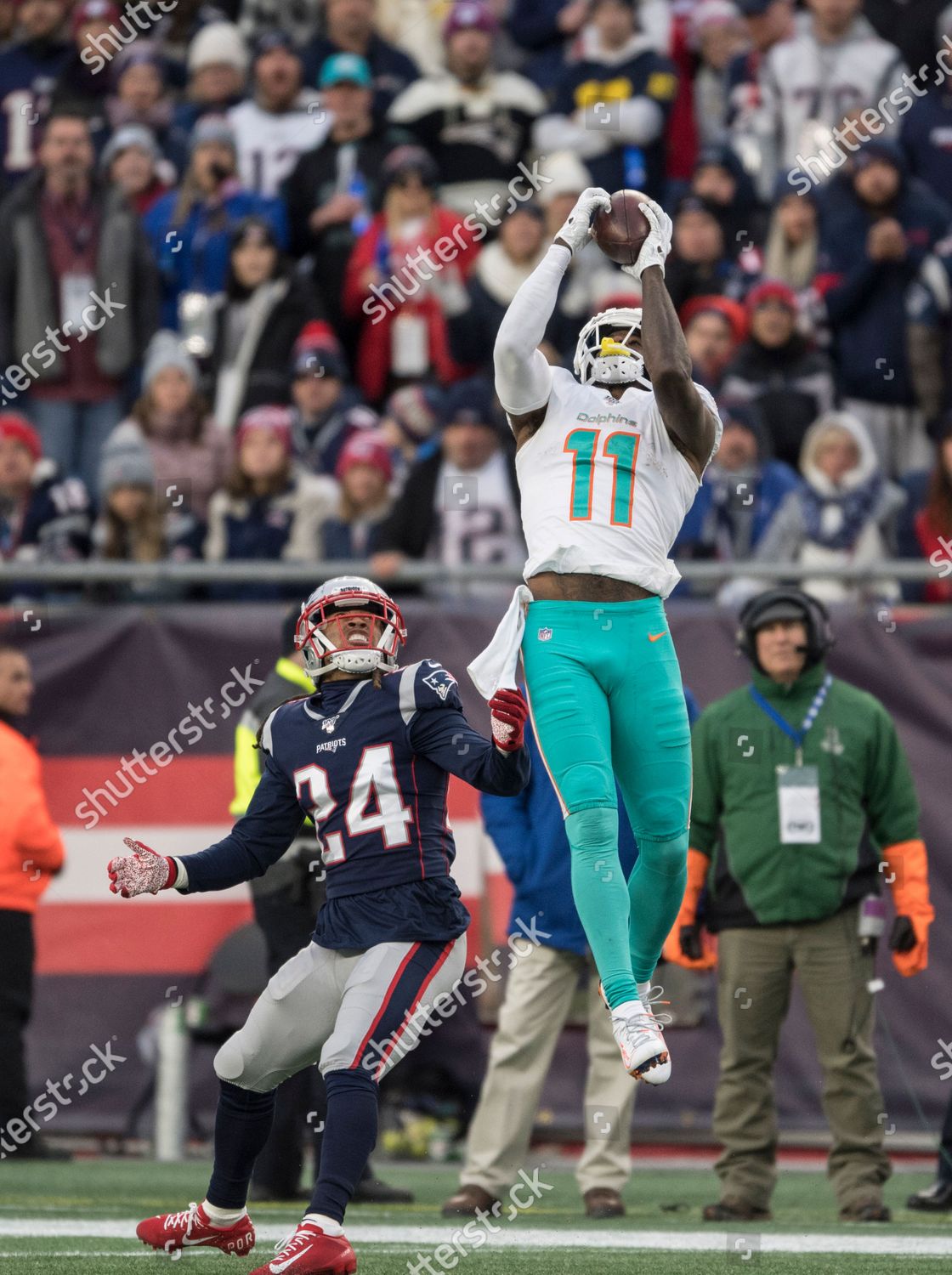 Miami Dolphins 11 Devante Parker Leaping Editorial Stock Photo