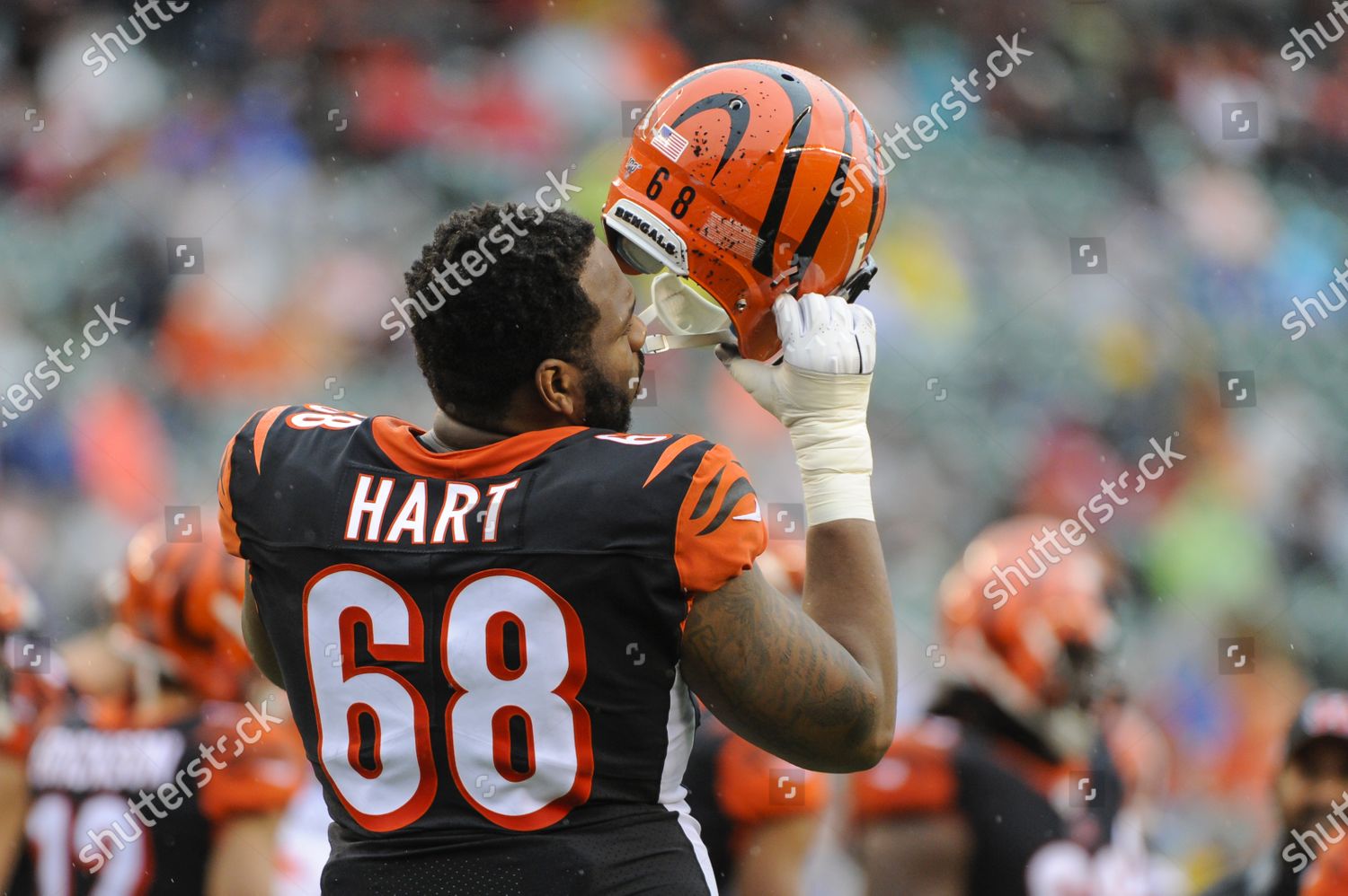 Bobby Hart 68 Cincinnati Bengals During Editorial Stock Photo - Stock Image