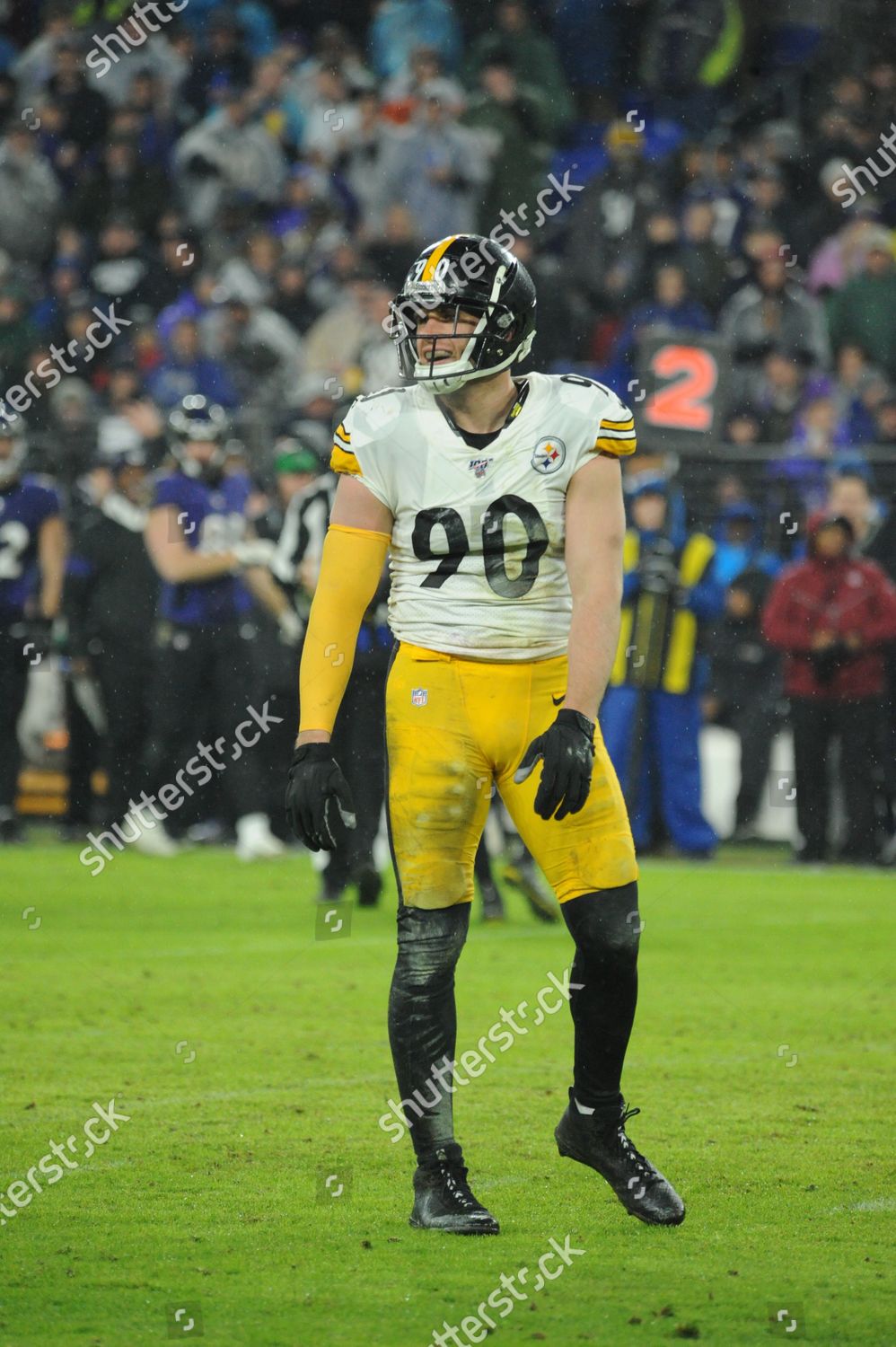 Th Tjwatt 90 During Pittsburgh Steelers Editorial Stock Photo - Stock Image