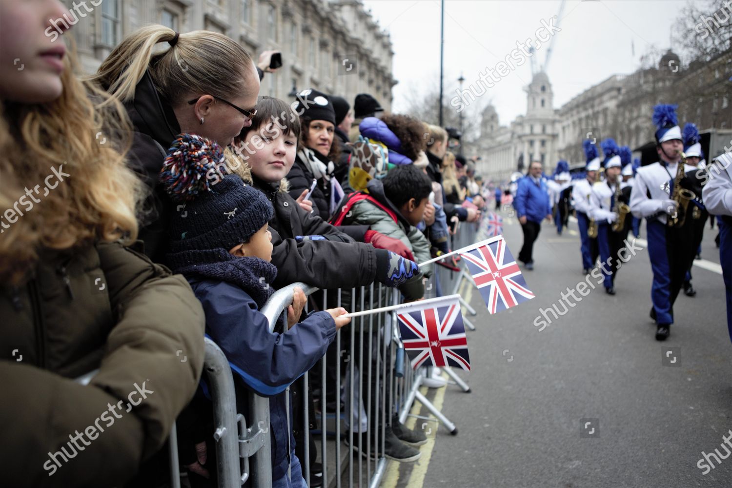 People Hold Flags During Parade Editorial Stock Photo - Stock Image ...