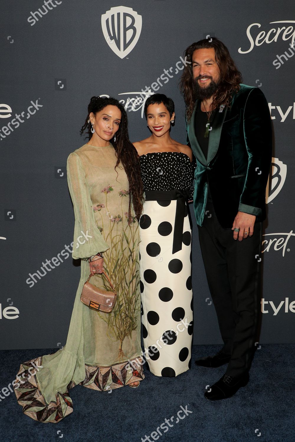 Lisa Bonet Zoe Kravitz Jason Momoa Toimituksellinen Arkistovalokuva Arkistokuva Shutterstock