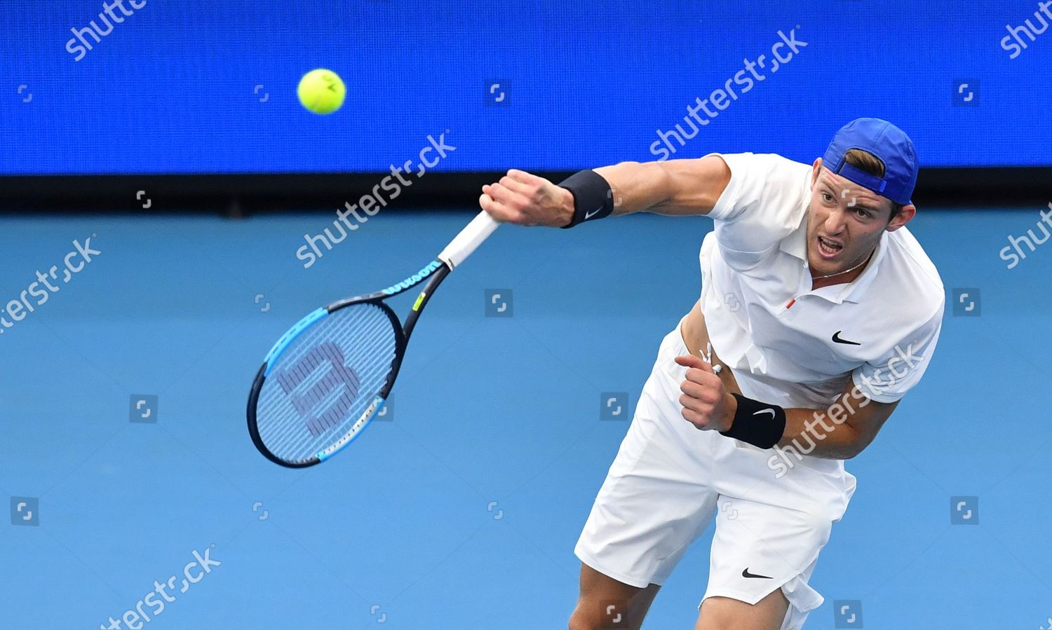 Nicolas Jarry Chile Action Against Benoit Paire Editorial Stock Photo Stock Image Shutterstock