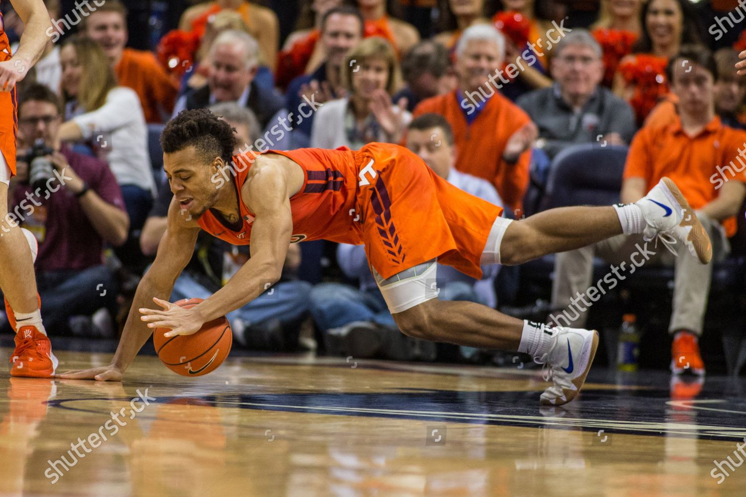 Virginia Tech Hokies Guard Wabissa Bede Editorial Stock Photo Stock