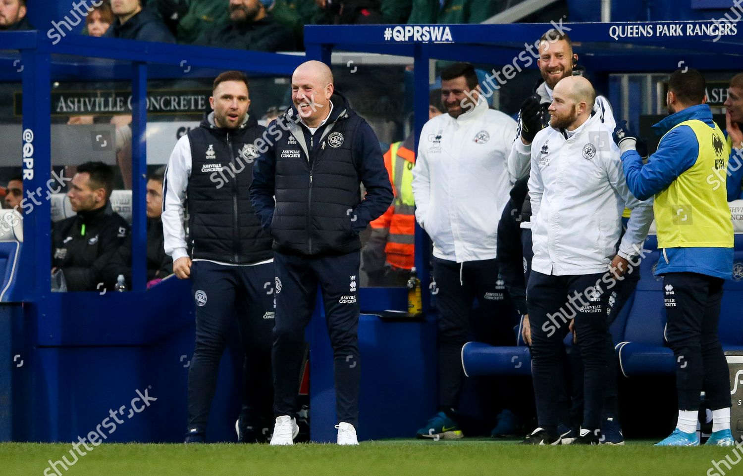 Mark Warburton Manager Qpr Smiles After Lee Editorial Stock Photo