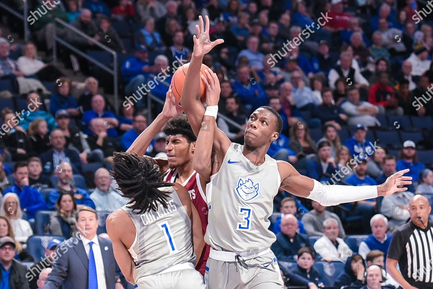 Massachusetts Minutemen Forward Dibaji Walker 24 Editorial Stock Photo ...