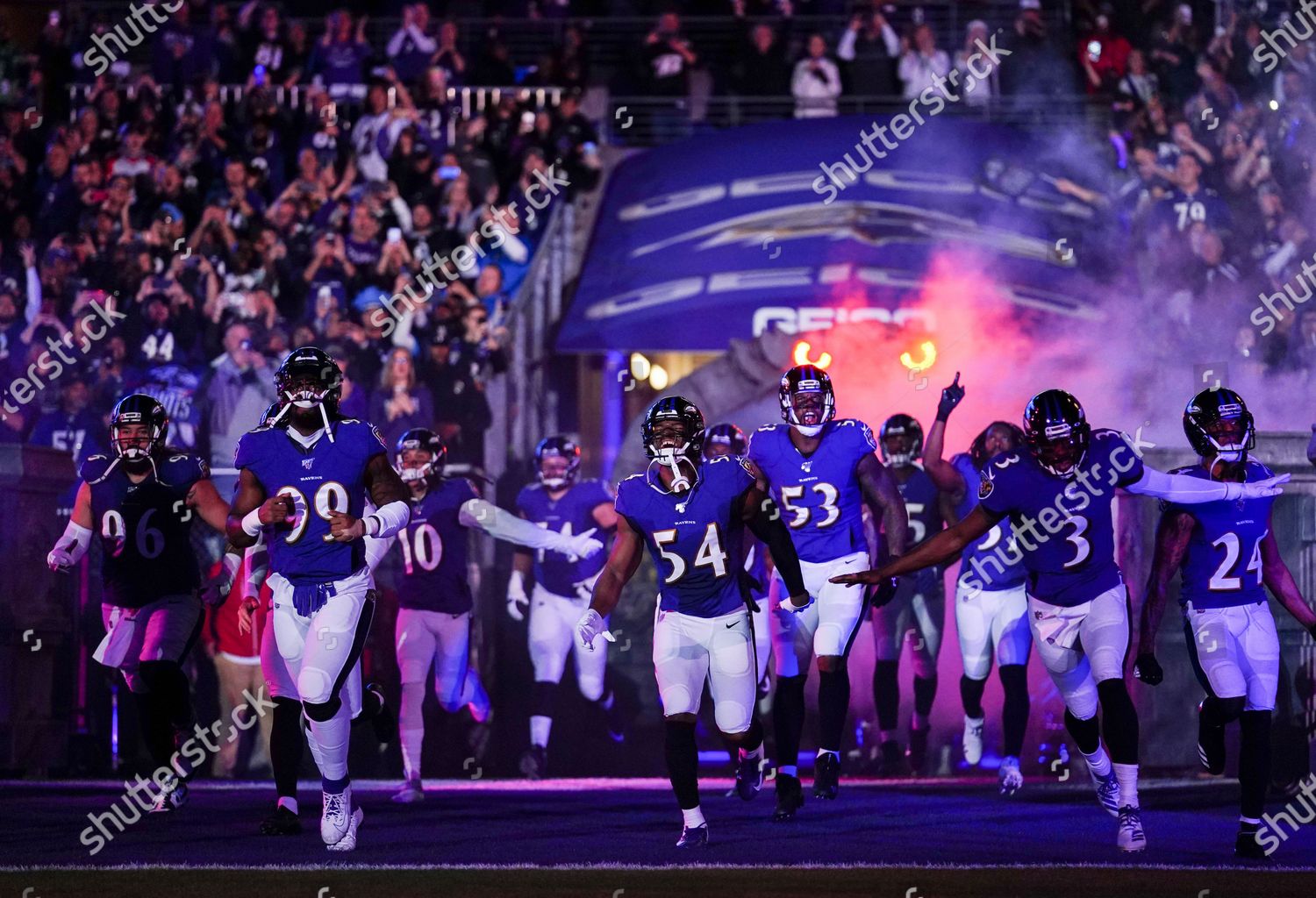 Baltimore Ravens Stadium Football Purple Editorial Image - Image