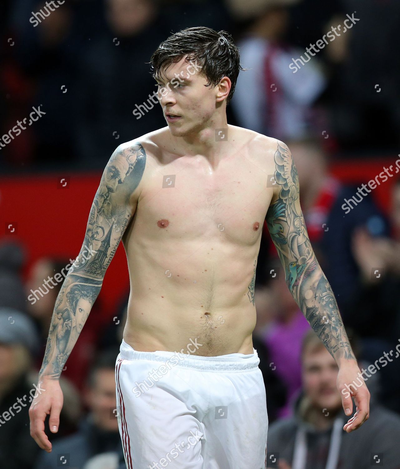 Victor Lindelof Manchester United Shows Off His Editorial Stock Photo Stock Image Shutterstock