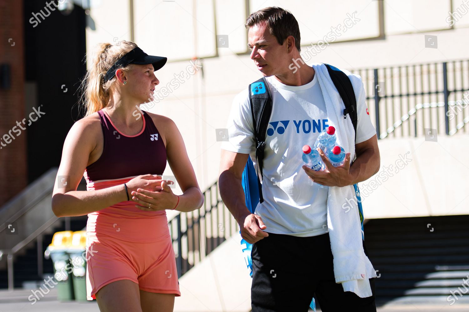 Dayana Yastremska Ukraine Coach Sascha Bajin Editorial Stock Photo