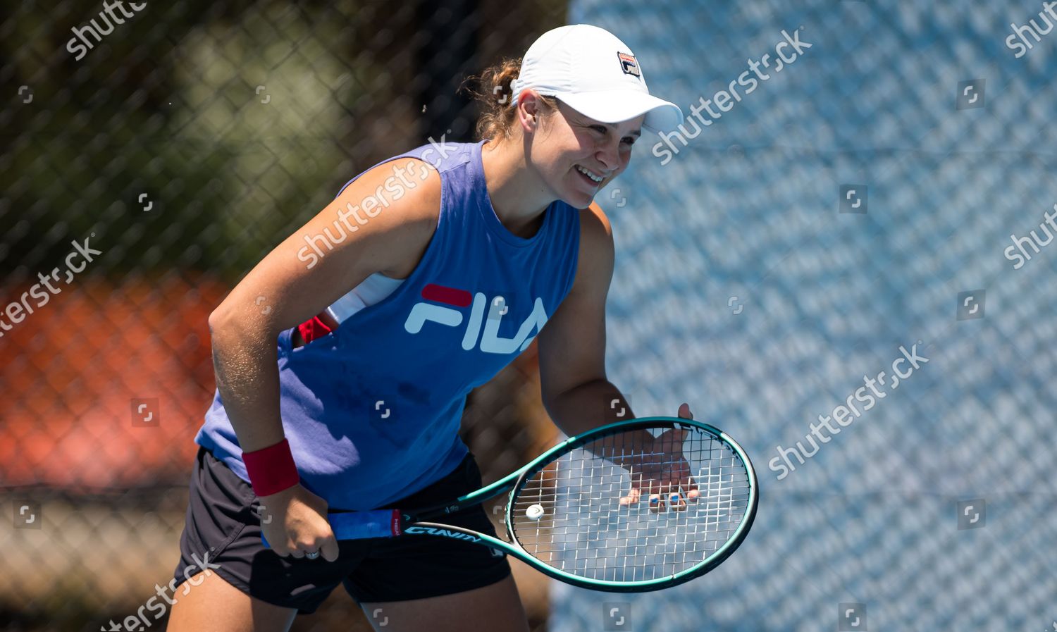 Ashleigh Barty Australia During Practice Editorial Stock Photo - Stock