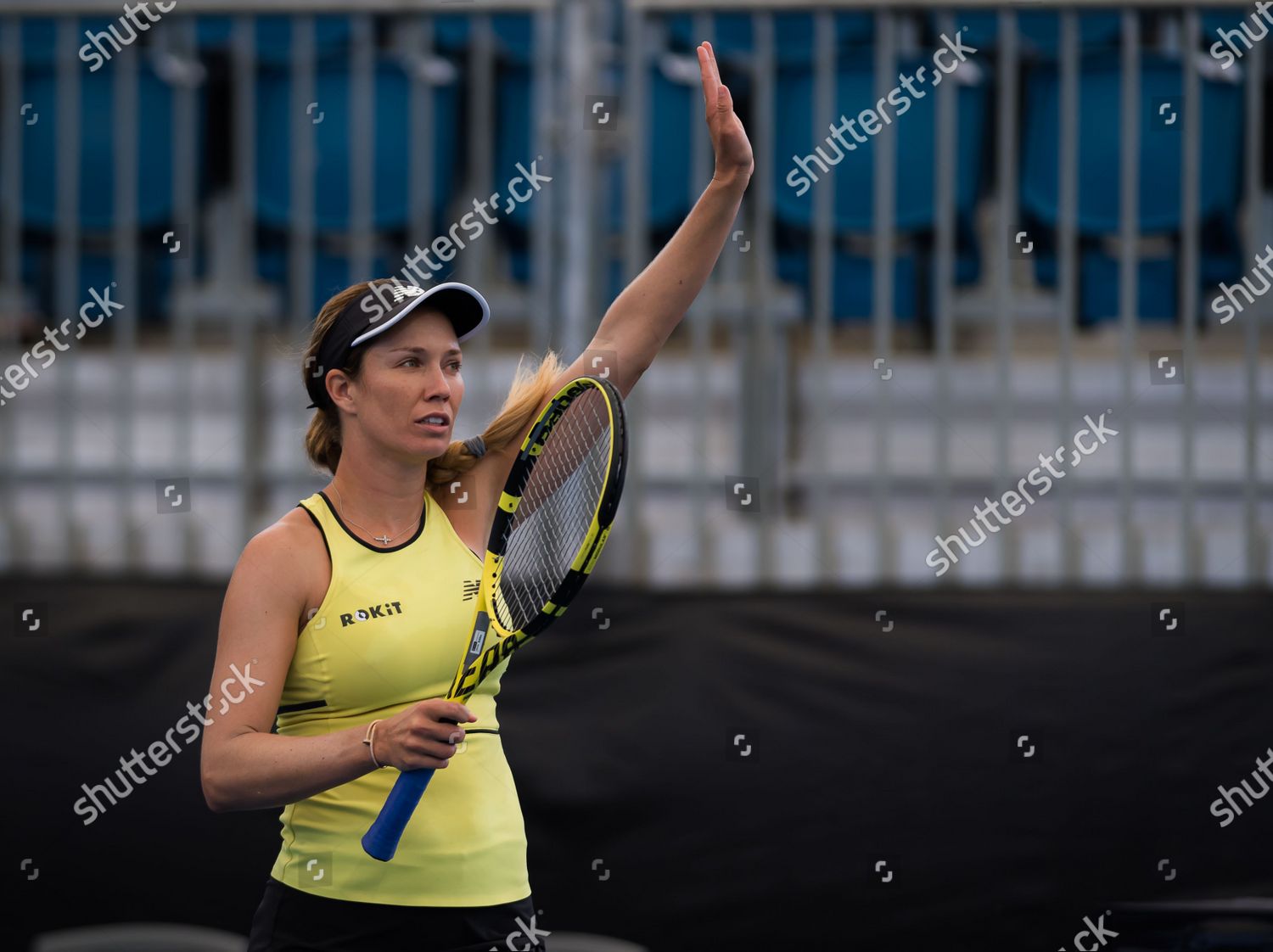Danielle Collins United States Celebrates Winning Editorial Stock Photo