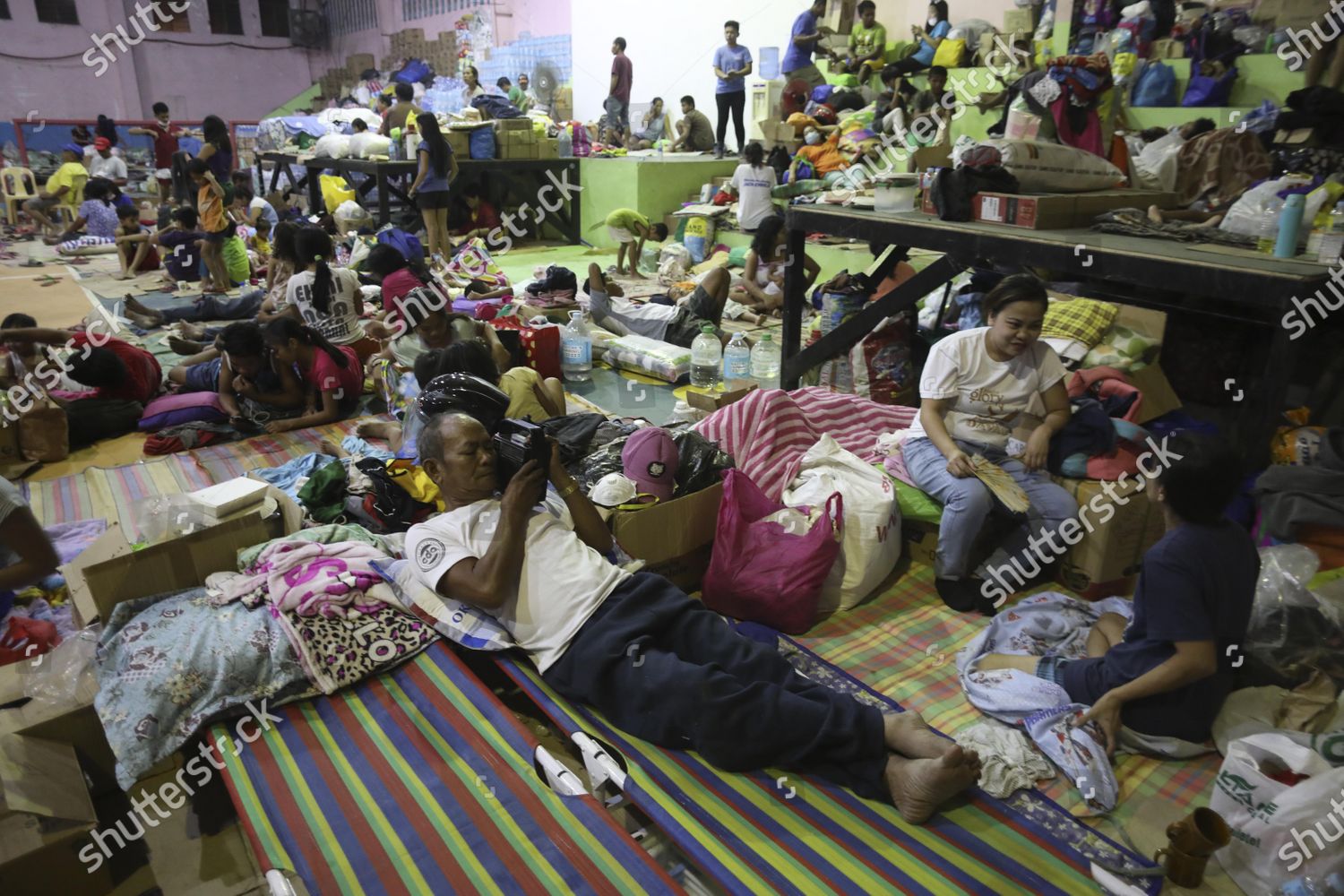 Sylvestre Barba C Listens Radio Inside Evacuation Editorial Stock