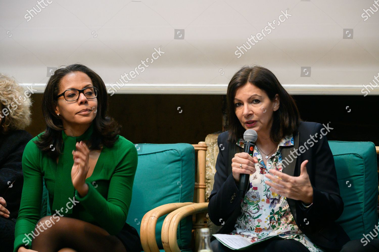 Audrey Pulvar Anne Hidalgo Editorial Stock Photo - Stock Image ...