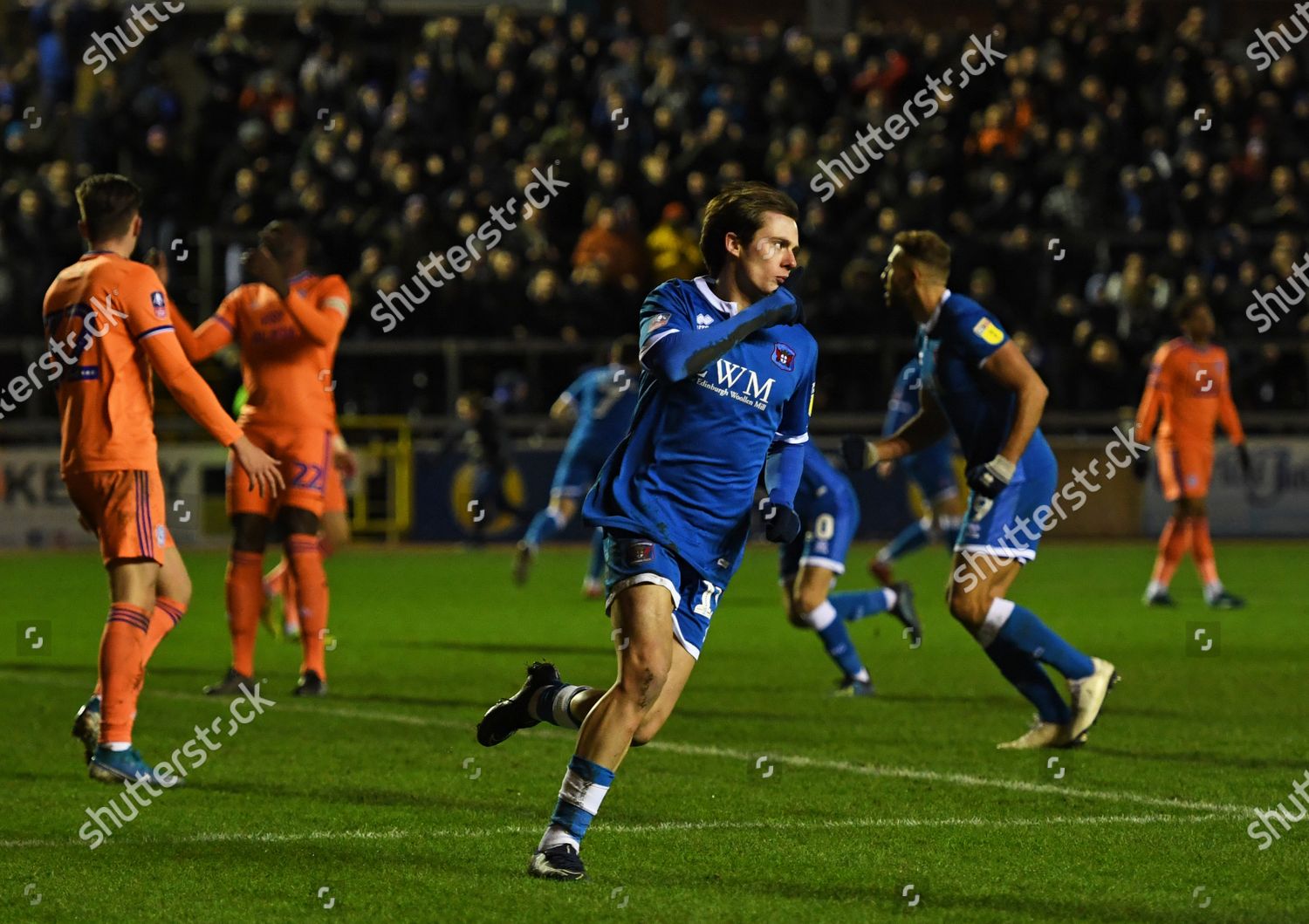 Harry Mckirdy Carlisle United Celebrates Scoring Editorial Stock Photo ...