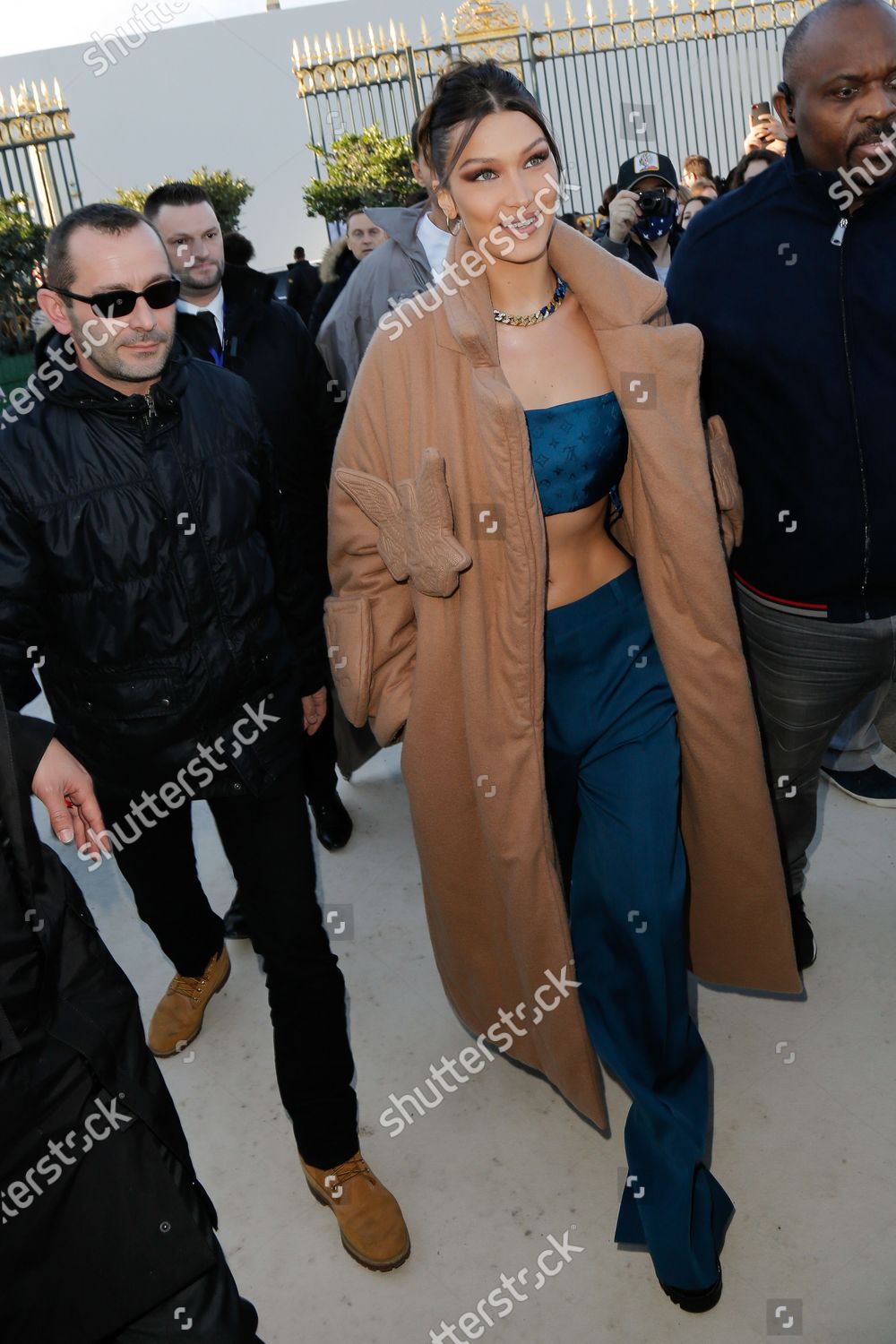 Bella Hadid at Louis Vuitton Fall-Winter 2020 Runway Show / id