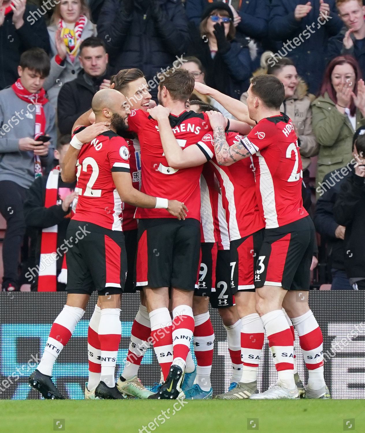 Jan Bednarek Southampton Celebrates Scoring Opening Editorial Stock ...