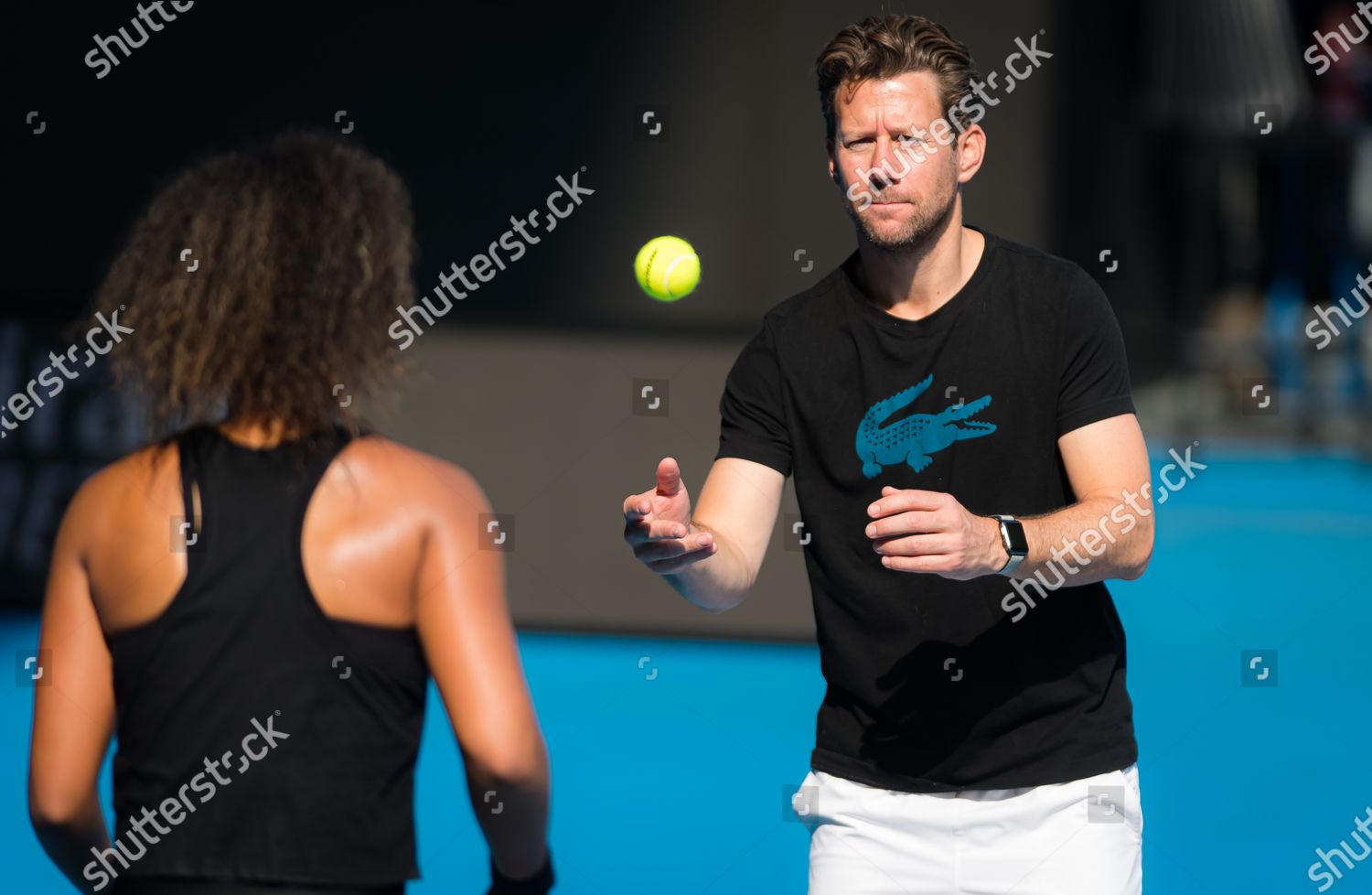 Wim Fissette During Practice Editorial Stock Photo - Stock Image
