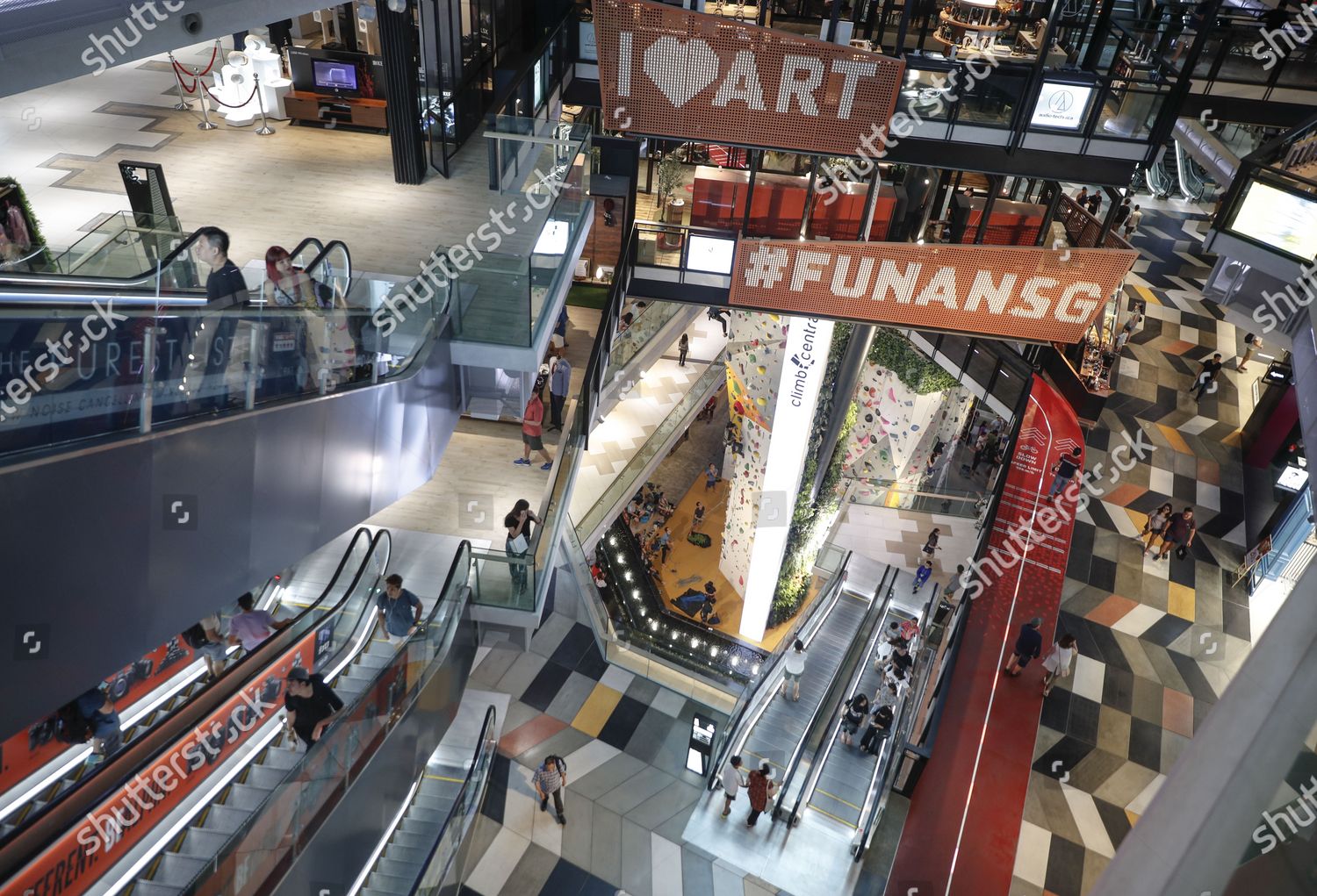 General View Shows Main Atrium Funan Mall Editorial Stock Photo