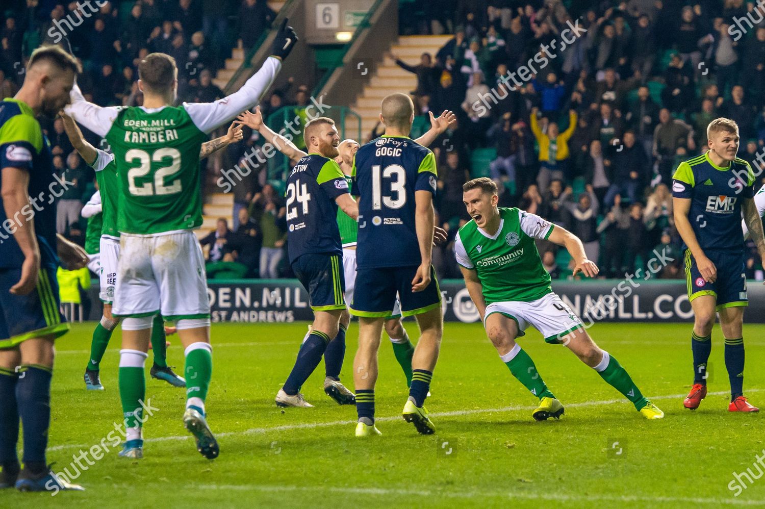 Paul Hanlon 4 Hibernian Fc Turns Editorial Stock Photo - Stock Image ...