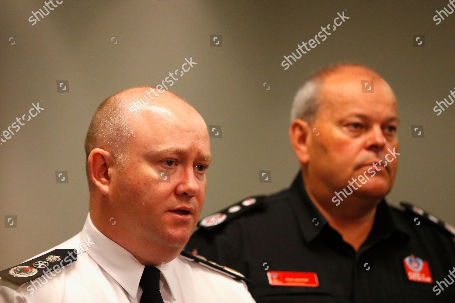 Nsw Rfs Commissioner Shane Fitzsimmons Speaks Editorial Stock Photo ...