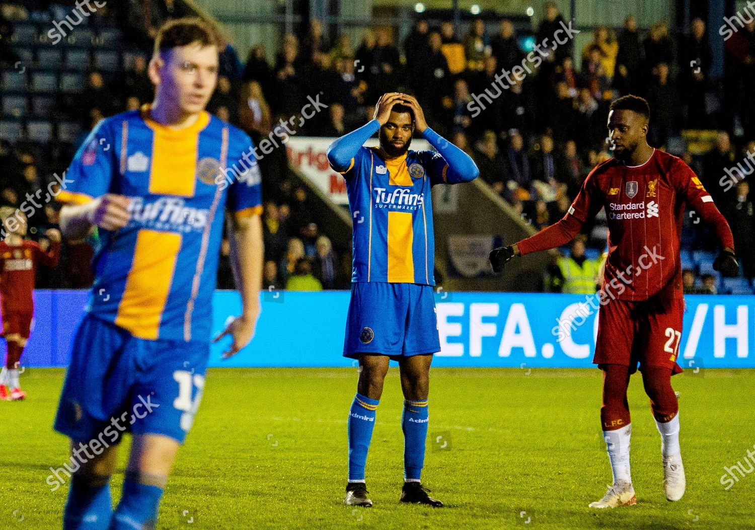 Shrewsburys Ethan Ebankslandell C Reacts After Donald Editorial Stock Photo Stock Image Shutterstock